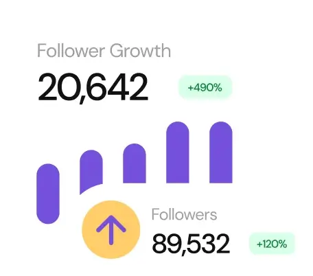 Followers growth chart